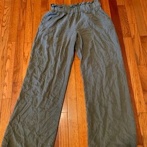 Large Army Green Flare Pants